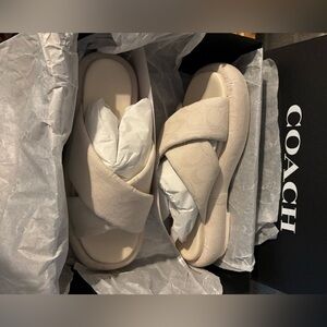 COACH Women's Penelope Crisscross Sandals